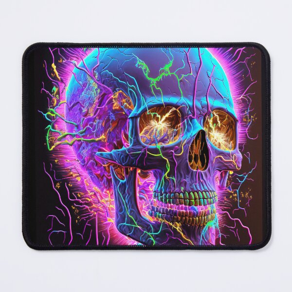 Item preview, Neon Skull designed and sold by EmanateArt.