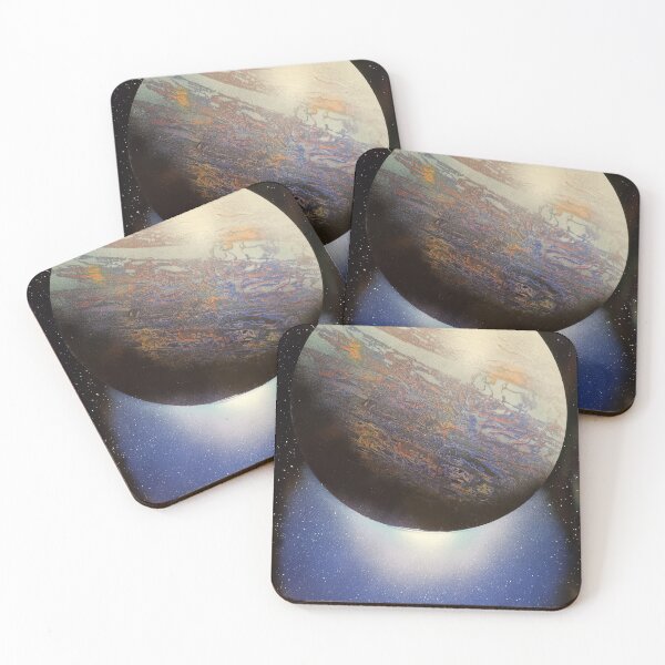 Item preview, Spray paint art, multicolor planet designed and sold by WoodRocksArt.