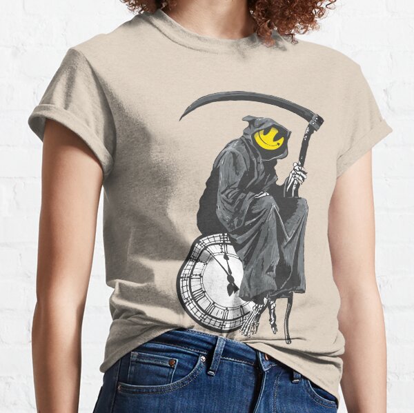 banksy grim reaper clock Classic T-Shirt