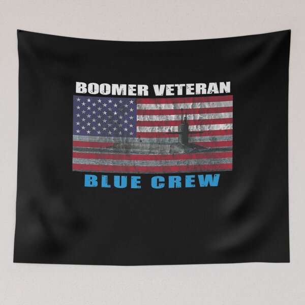 Item preview, Boomer Veteran Ssbn Missile Submarine Us Flag Blue Crew designed and sold by Melanies16.