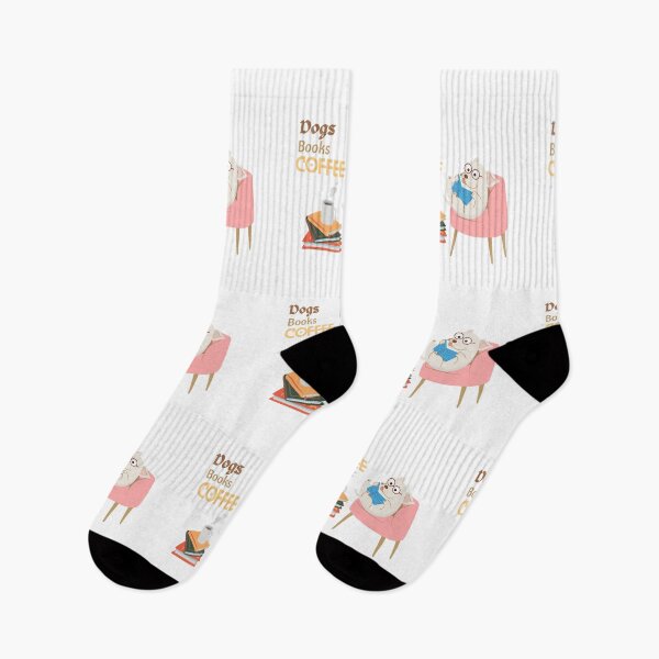 Item preview, Dogs Books And Coffee Dog Reader Coffee Quote designed and sold by FunnyFreak.