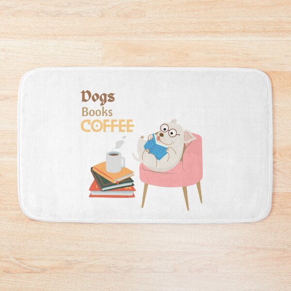 Item preview, Dogs Books And Coffee Dog Reader Coffee Quote designed and sold by FunnyFreak.