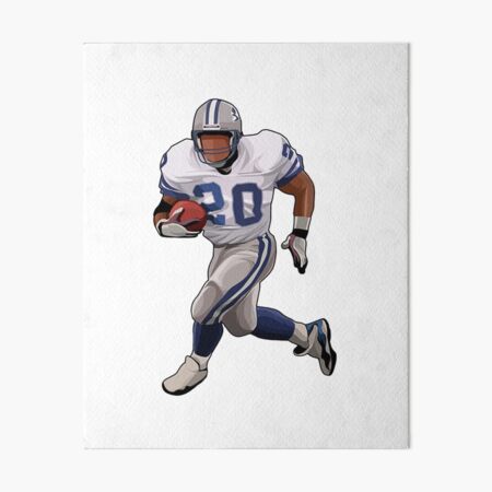 : Barry Sanders Poster, Barry Sanders Watercolor Print