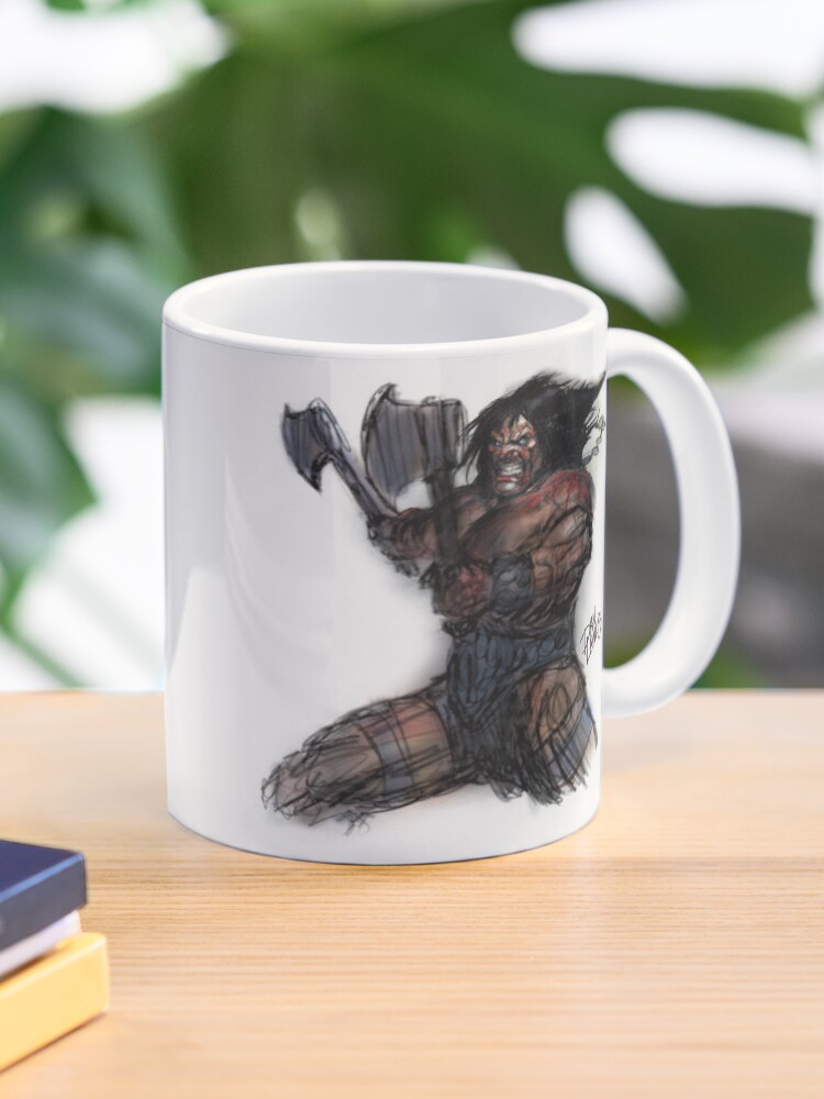 Thumbnail 1 of 6, Coffee Mug, Savage sketch by Dan Lawlis designed and sold by DanLawlisart.