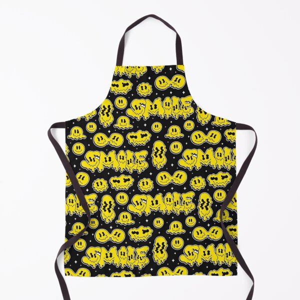 Item preview, Psychedelic smiley face yellow liquid emodji designed and sold by ReneMagritteArt.