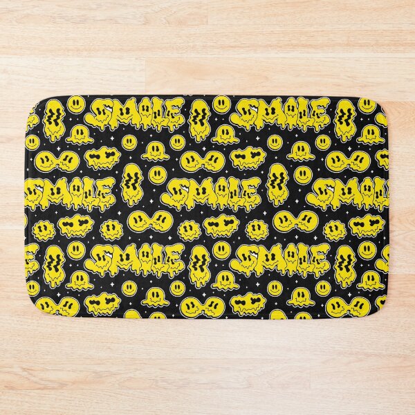 Item preview, Psychedelic smiley face yellow liquid emodji designed and sold by ReneMagritteArt.