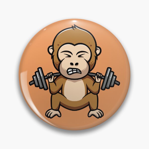 Item preview, Cute and Strong Monkey Workout designed and sold by cubbone.