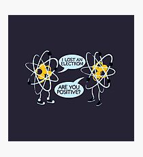 Electrons - Geek, nerd shirt - Peter Parker Shirt, Spiderman Homecoming shirt Photographic Print