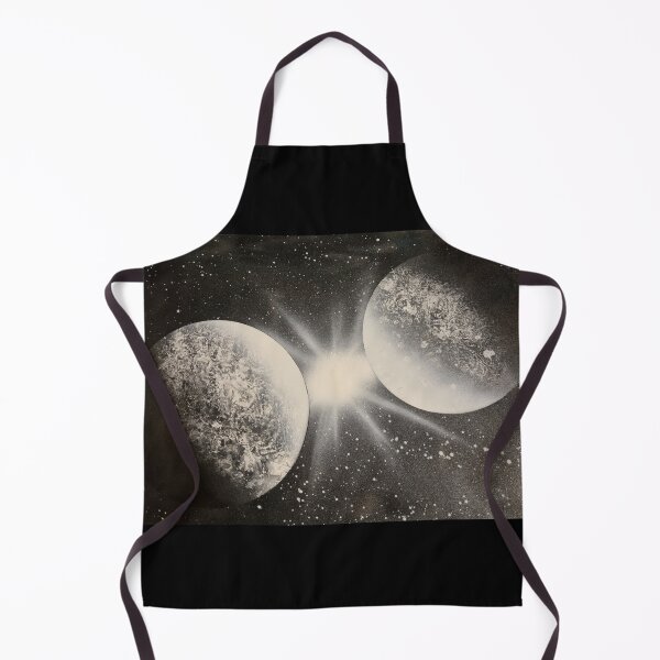 Item preview, Spray paint art two moons designed and sold by WoodRocksArt.