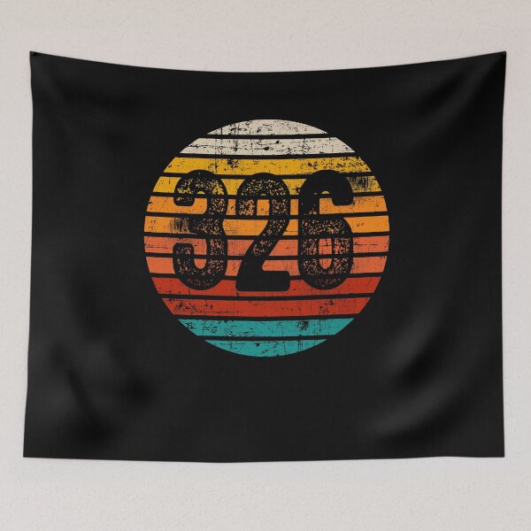 Item preview, Distressed Vintage Sunset 326 Area Code designed and sold by Gold Wings Tees.
