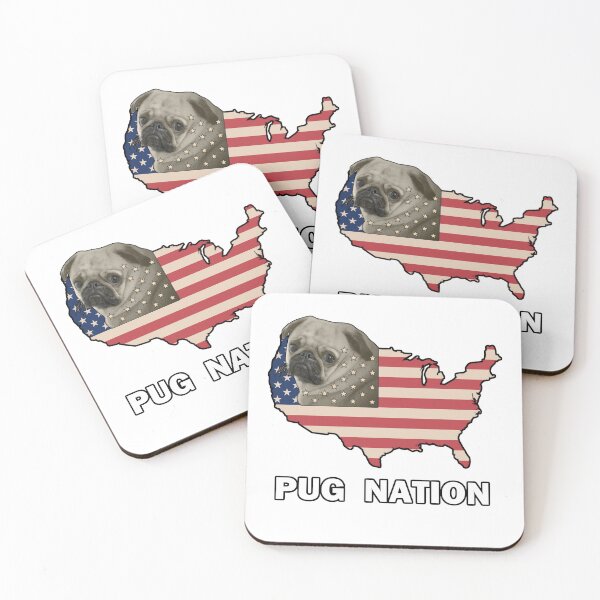 Item preview, Pug Nation U.S. Dog Lover designed and sold by Quooki.