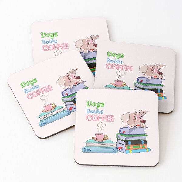 Item preview, Dogs Books And Coffee Dog Reader Coffee Quote designed and sold by FunnyFreak.