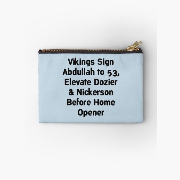Item preview, Vikings Sign Abdullah to 53, Elevate Dozier & Nickerson Before Home Opener designed and sold by Mytaniyes.