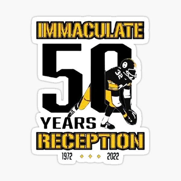 FRANCO HARRIS IMMACULATE RECEPTION 50-YEARS PITTSBURGH STEELERS iron-on  PATCH