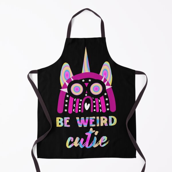 Item preview, Be weird cutie funny rainbow unicorn designed and sold by Tanya Mihe.