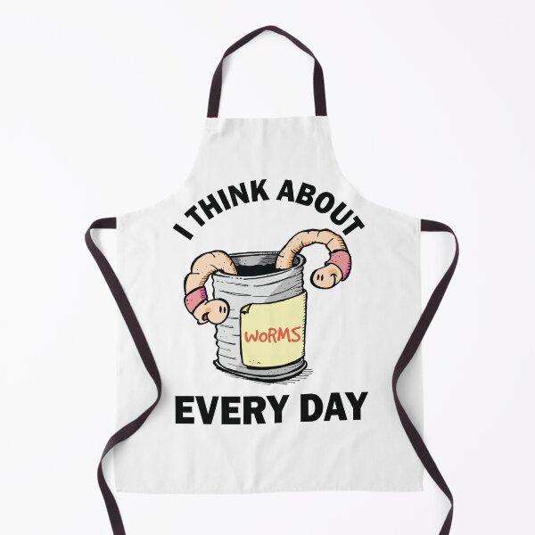 Item preview, I Think About Worms Every Day designed and sold by beefrancky.