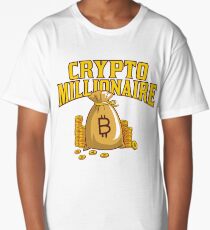 Bitcoin Millionaire Shirts & Gifts For Crypto Traders Long T-Shirt