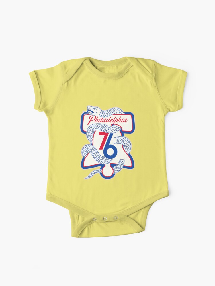 Philadelphia 76ers Baby Bodysuit. Philly Sixers Trust the 