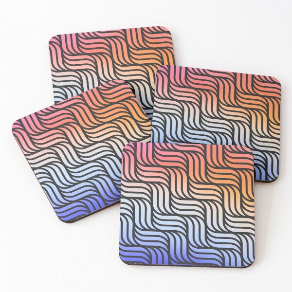 Item preview, Modern Bright Contemporary Basket Weave Pattern Design On A Red, White & Dark Blue Gradient   designed and sold by Kodexstore.