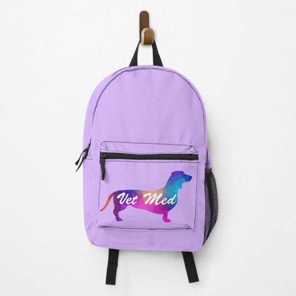 Item preview, Vet Med (Dachshund in mosaic and Purple background) designed and sold by STEMphrases.