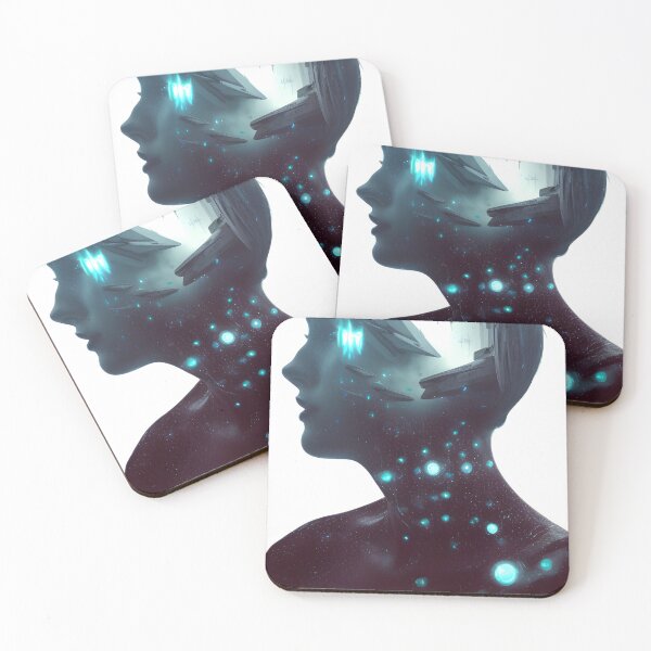 Item preview, Neon Dreams Double Exposure Art designed and sold by supeart.