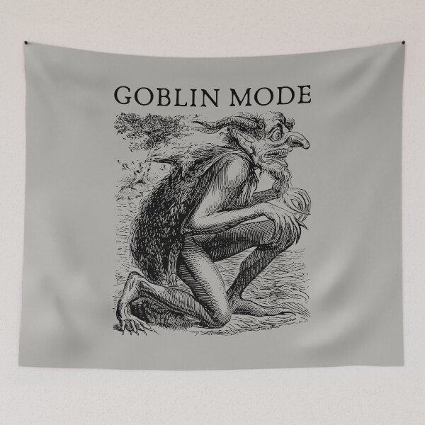 Item preview, Funny Goblin Mode Meme: A Vintage Goblincore Aesthetic for Lazy, No Makeup Day-offs and Antiwork Introvert Feminists designed and sold by MinistryOfFrogs.