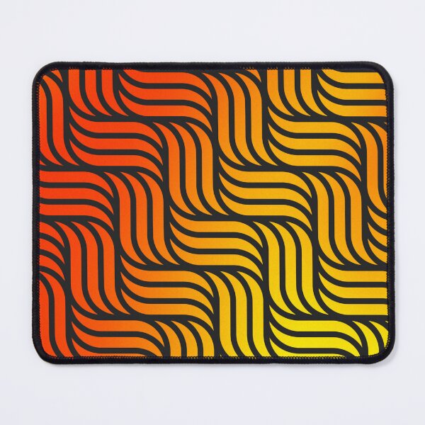 Item preview, Modern Bright Contemporary Basket Weave Pattern Design On A Ombre Sunrise Gradient(Yellow, Red, Orange) designed and sold by Kodexstore.