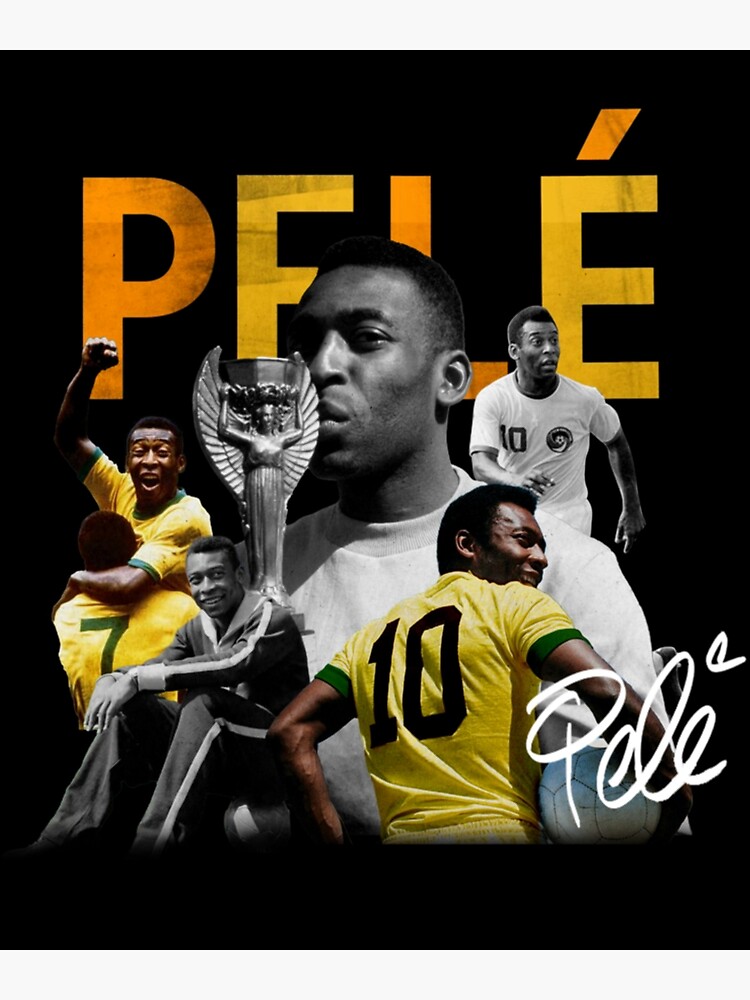 Wallpaper Pele Footballer Pele Signed Brazil Soccer B&W Action