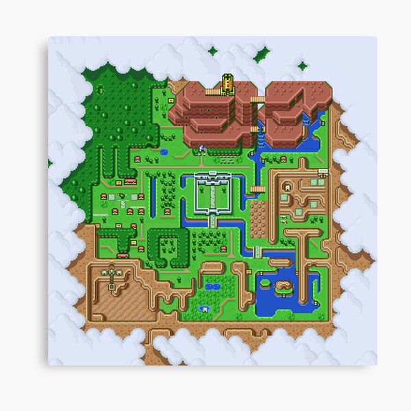 LttP: World Map Canvas Print