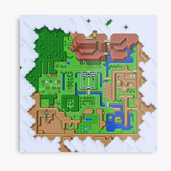 LttP: World Map Metal Print