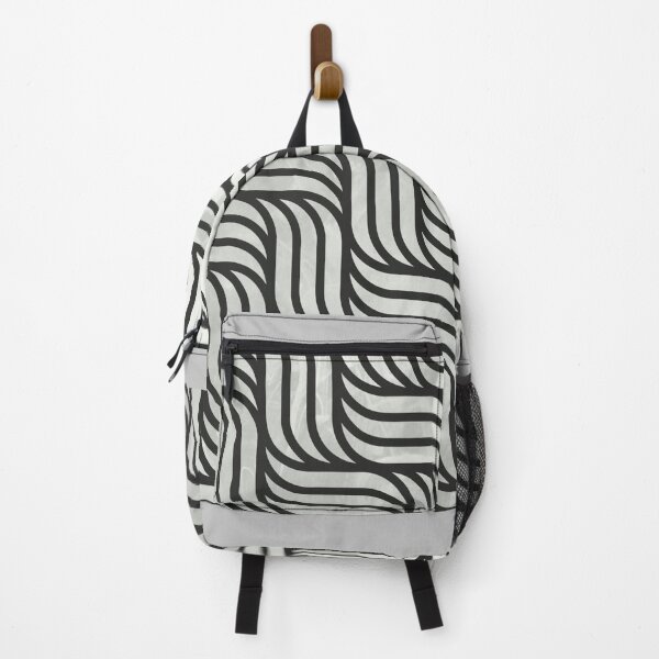 Item preview, Modern Bright Contemporary Basket Weave Pattern Design On A Black & White Metallic Gradient Print designed and sold by Kodexstore.