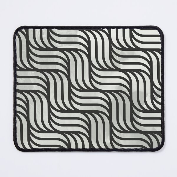 Item preview, Modern Bright Contemporary Basket Weave Pattern Design On A Black & White Metallic Gradient Print designed and sold by Kodexstore.