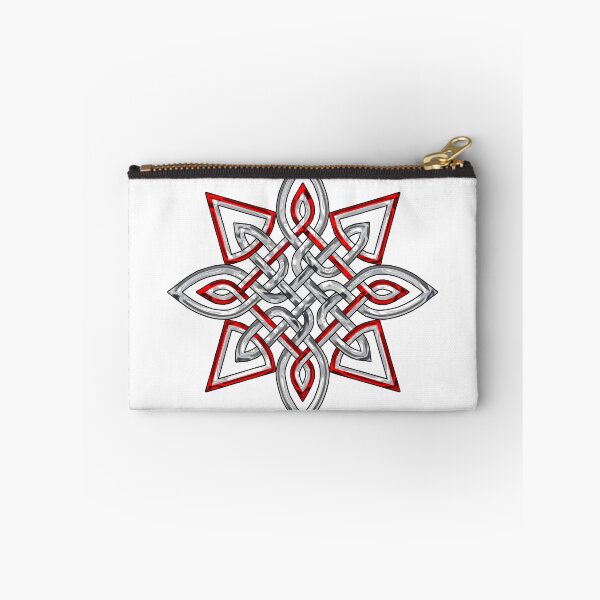 Item preview, Metallic Red and Silver Celtic Knot Star designed and sold by InfiniteWonders.