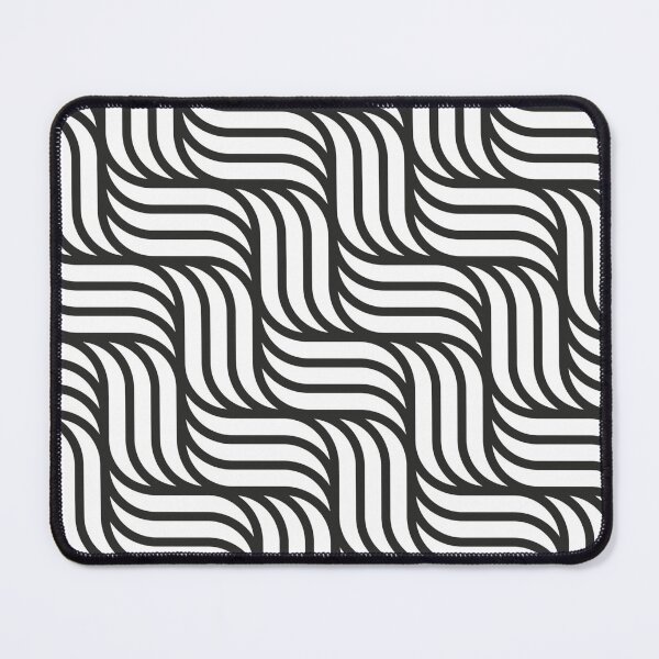 Item preview, Modern Bright Contemporary Basket Weave Pattern Design On A Black & White Metallic Print designed and sold by Kodexstore.