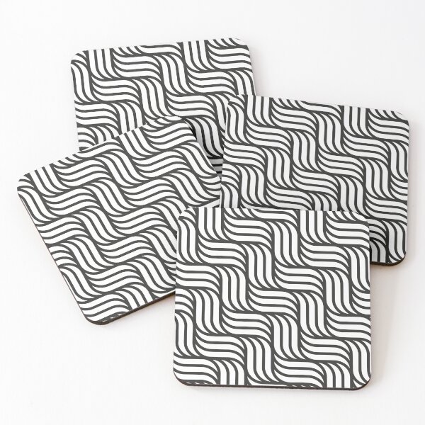 Artikelvorschau, Modernes, helles, zeitgenössisches Korbgeflecht-Muster auf einem schwarz-weißen Metallic-Druck entworfen und verkauft von Kodexstore.
