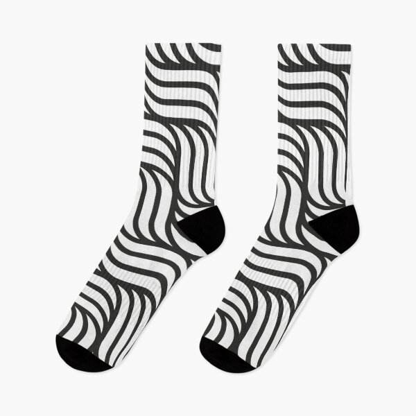 Item preview, Modern Bright Contemporary Basket Weave Pattern Design On A Black & White Metallic Print designed and sold by Kodexstore.