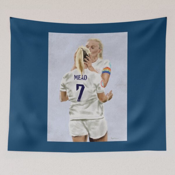 Item preview, Painting of Beth Mead and Leah Williamson after beating Norway 8-0     designed and sold by DermotBurns.