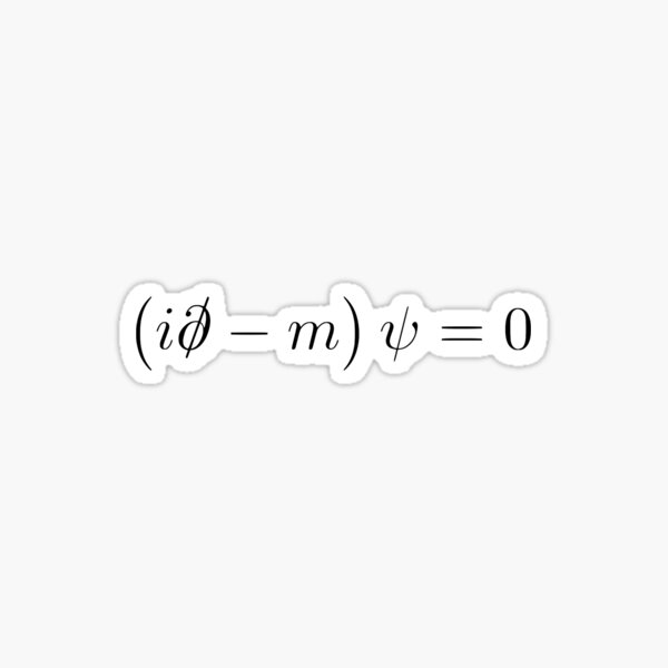 Item preview, Dirac Equation Quantum Mechanics Particle Physics Gift designed and sold by JackCurtis1991.