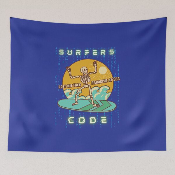 Item preview, Surfers that code skeleton surfing design designed and sold by t1n3333.