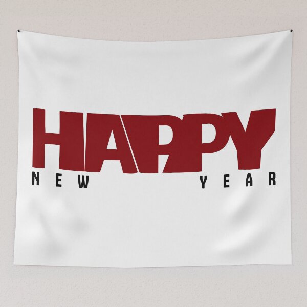 Item preview, HAPPY NEW YEAR 2023 - RED SIMPLE COOL WORDINGS designed and sold by Lu7u.