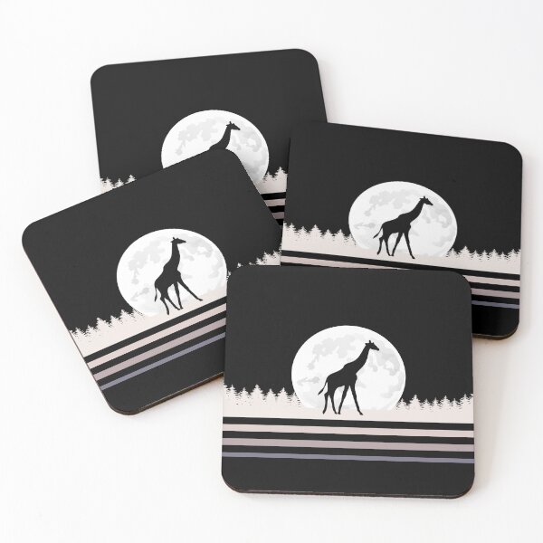Item preview, Giraffe Art Moon Retro Vintage Giraffe Lover Cute Giraffe Gift designed and sold by Thecitiesstore.