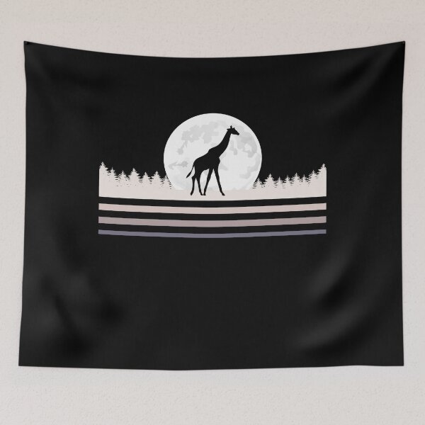 Item preview, Giraffe Art Moon Retro Vintage Giraffe Lover Cute Giraffe Gift designed and sold by Thecitiesstore.