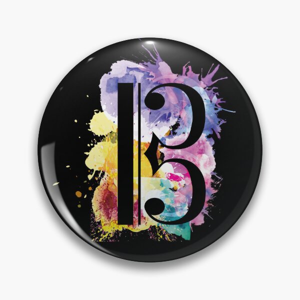 Aperçu de l'œuvre Alto Clef Tenor Clef Explosion de couleurs créée et vendue par piesdesignart.