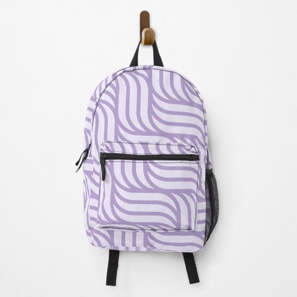 Item preview, Minimalistic Contemporary Lavender Pastel Purple Basket Weave Pattern Design Metallic Print designed and sold by Kodexstore.