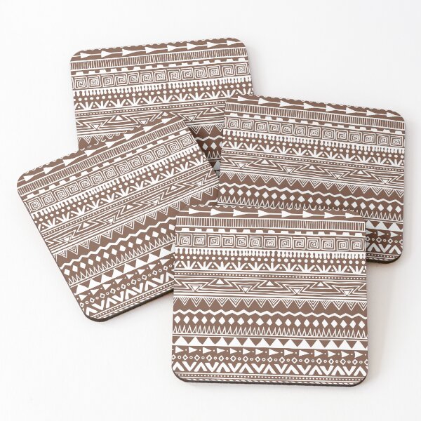Item preview, Modern boho home mudcloth pattern Coffee designed and sold by Ladies-Boutique.
