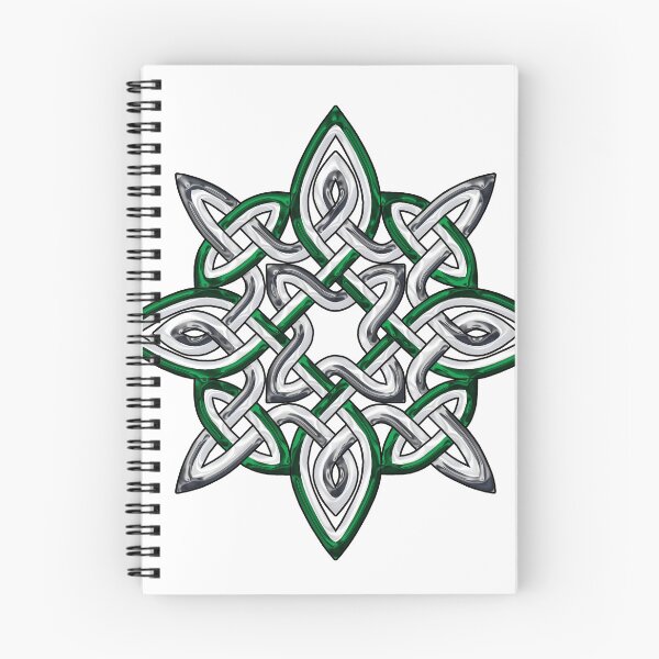 Item preview, Metallic Green and Silver Celtic Knot Star designed and sold by InfiniteWonders.
