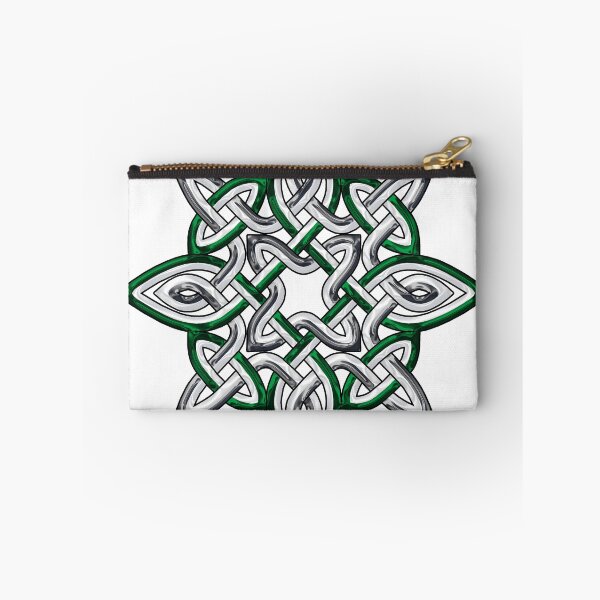 Item preview, Metallic Green and Silver Celtic Knot Star designed and sold by InfiniteWonders.