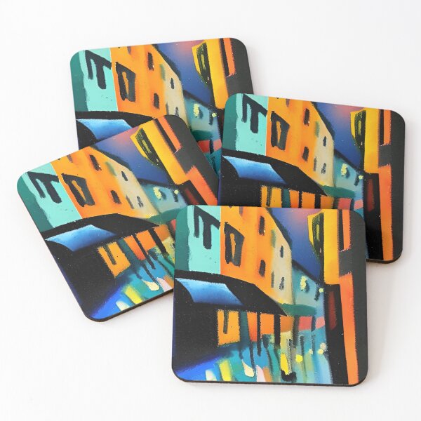 Item preview, Colourful Street at Night designed and sold by Arkneer.
