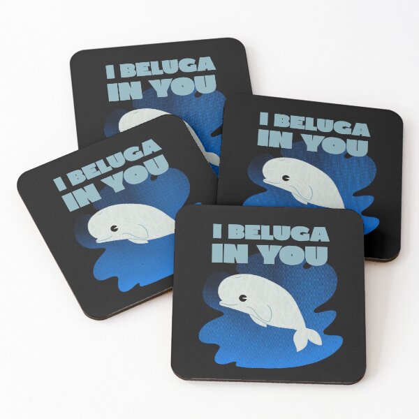 Item preview, Cute Cartoon Beluga Whale, Funny, Humor designed and sold by NUKMARKUS.