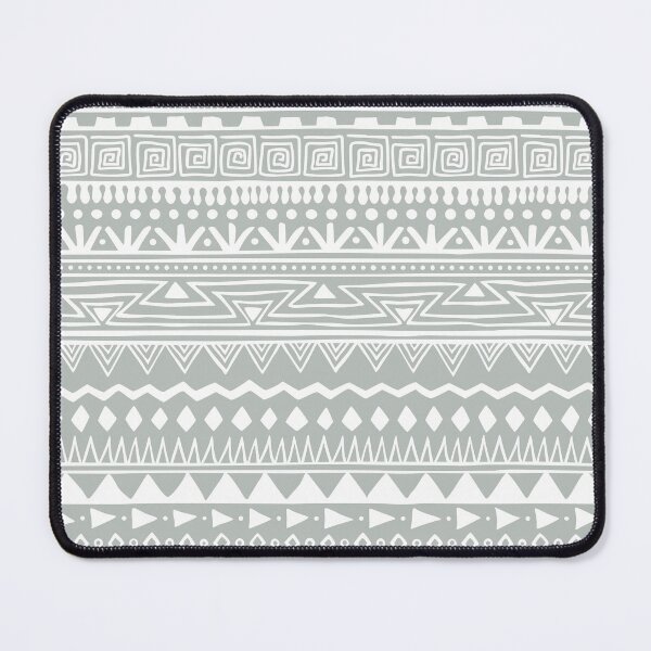 Item preview, Modern boho home mudcloth pattern Misty Blue designed and sold by Ladies-Boutique.